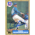 Paul Assenmacher Autographed 1987 Topps Card