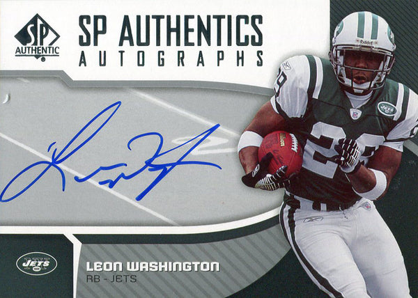 Leon Washington Autographed 2006 Upper Deck SP Card