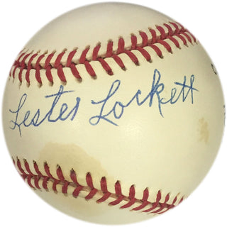 Lester Lockett Autographed Baseball (JSA)