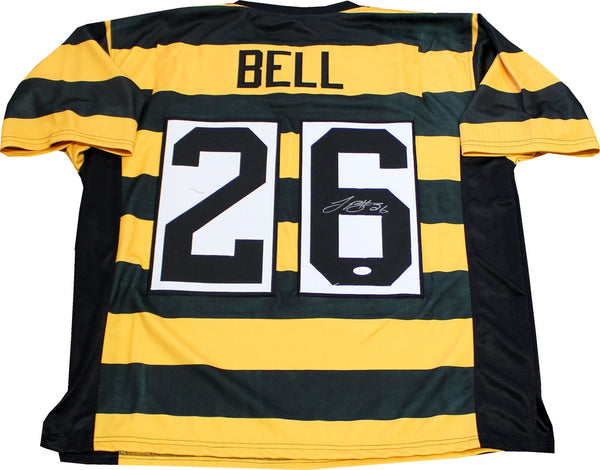 Leveon Bell Autographed Pittsburgh Steelers Throwback Jersey (JSA) Back