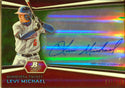 Levi Michael Autographed 2012 Bowman Platinum Card