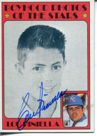 Lou Piniella Autographed 1973 Topps Card