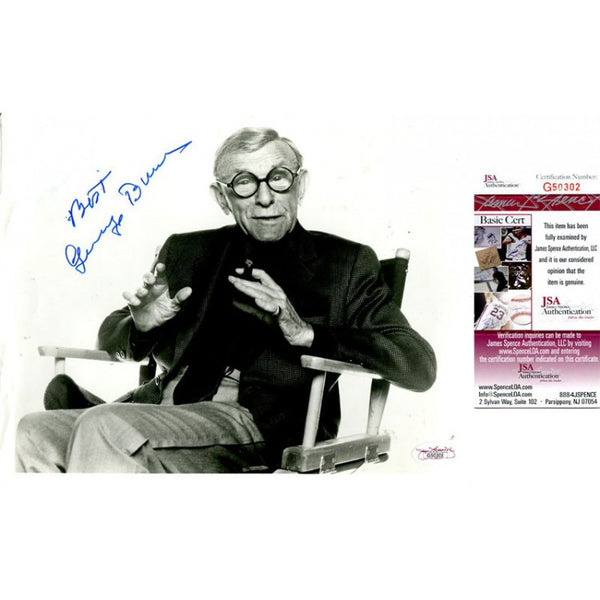 George Burns Signed 8x10 Photo JSA