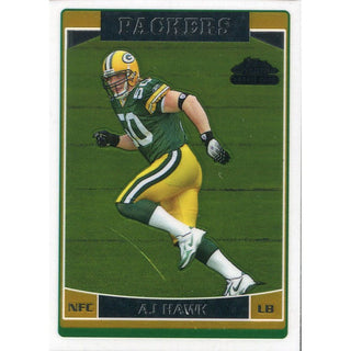 AJ Hawk Unsigned 2006 Topps Chrome Rookie Card
