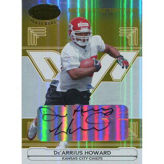 De'Arrius Howard Autographed 2006 Leaf Certified Rookie Card