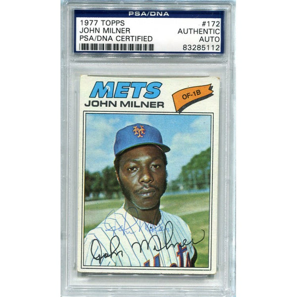 John Milner Autographed 1977 Topps Card