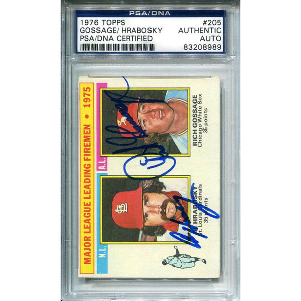 Goose Gossage & Al Hrabosky Autographed 1976 Topps Card