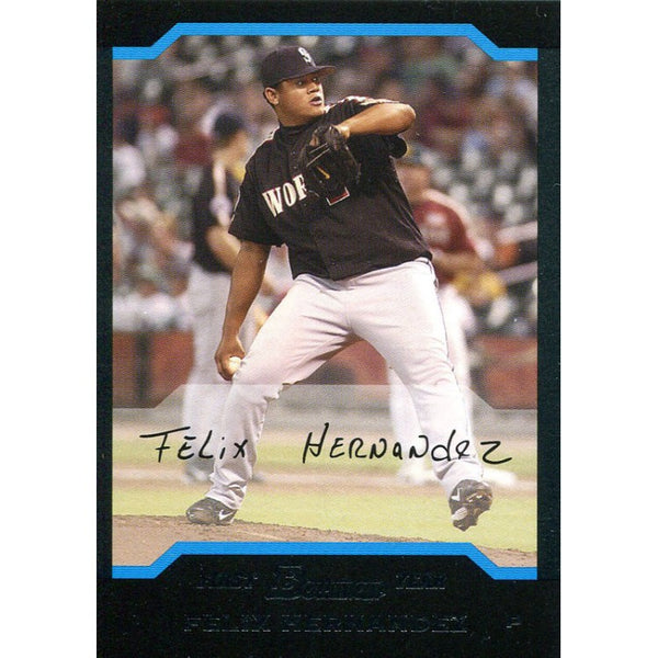 Felix Hernandez Unsigned 2004 Bowman Rookie Card