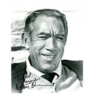 Anthony Quinn Autographed / Signed Black & White 8x10 Photo