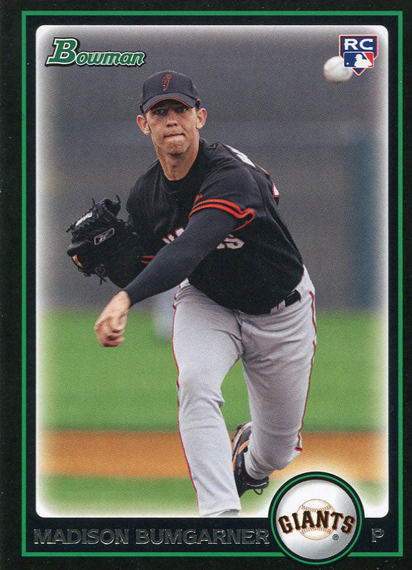 Madison Bumgarner Unsigned 2010 Bowman Rookie Card