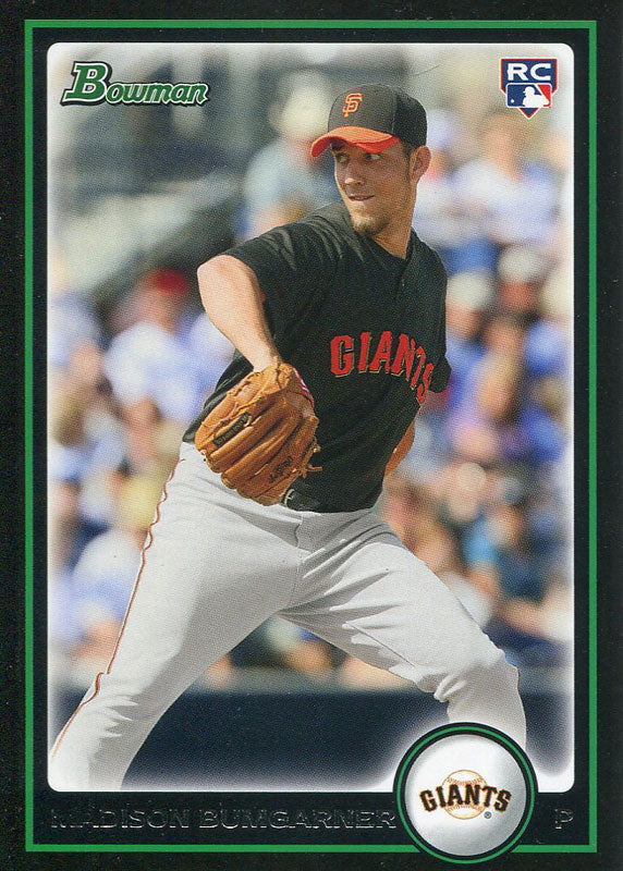 Maidson Bumgarner Unsigned 2010 Bowman Rookie Card