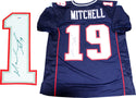 Malcolm Mitchell Autographed New England Patriots Custom Jersey (PSA)