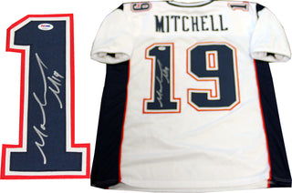 Malcolm Mitchell Autographed New England Patriots Custom White Jersey (PSA)