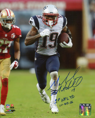 Malcolm Mitchell Autographed Vs. San Francisco 49ers 8x10 Photo