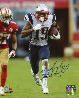 Malcolm Mitchell Autographed Vs. San Francisco 49ers 8x10 Photo