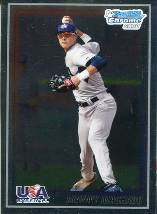 Many Machado Unsigned 2010 Bowman Chrome Rookie Card