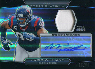 Mario Williams Autographed 2010 Topps Platinum Jersey Card