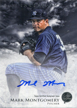 Mark Montgomery Autographed 2013 Bowman Inception Card