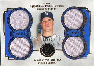 Mark Teixeira Unsigned 2013 Topps Museum Collection Jersey Card