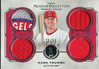 Mark Trumbo Unsigned 2013 Topps Museum Collection Jersey Card