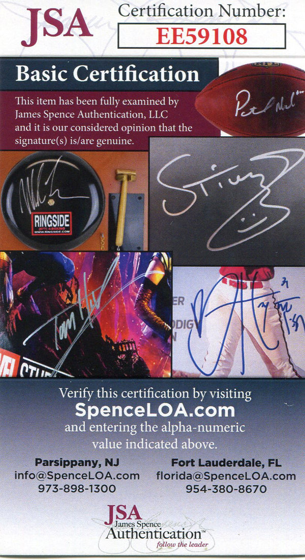 Martin Sheen Autographed 4x6 Card (JSA) COA