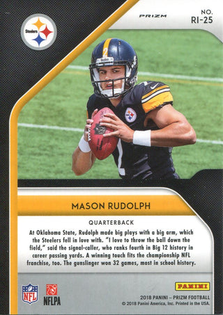 Mason Rudolph 2018 Panini Prizm Rookie Card