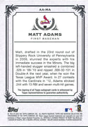 Matt Adams Autographed 2013 Topps Muesum Collection Card