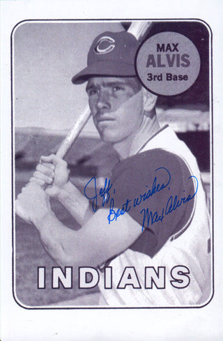 Max Alvis Autographed Photo