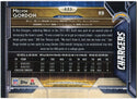 Melvin Gordon 2015 Topps Rookie Card Back