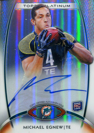 Michael Egnew Autographed 2012 Topps Platinum Rookie Card