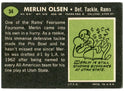 Merlin Olsen Unsigned 1969 Topps Card