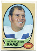 Merlin Olsen Unsigned 1970 Topps Card