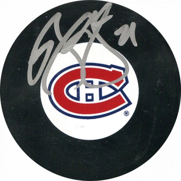 Brian Gionta Autographed Puck (JSA)