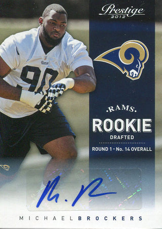 Michael Brockers Autographed 2012 Panini Prestige Rookie Card