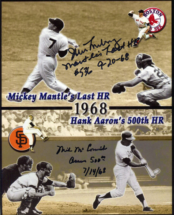 Jim Lonborg and Mike McCormick Autographed 8x10