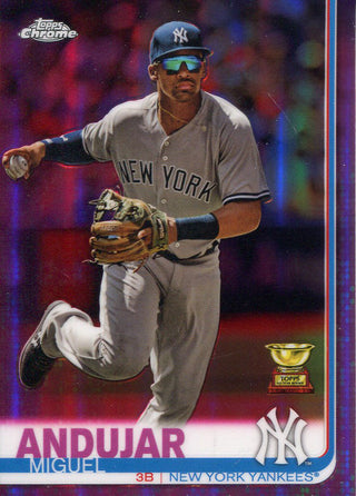 Miguel Andujar 2019 Topps Chrome Rookie Refractor Card #108