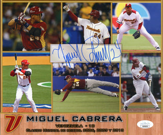 Miguel Cabrera Autographed 8x10 Venezuela Photo (JSA)
