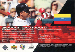 Miguel Cabrera 2006 Upper Deck SPx Jersey Card Back