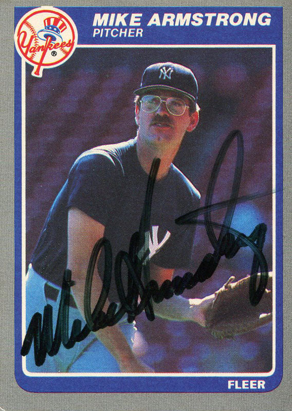 Mike Armstrong Autographed 1985 Fleer Card