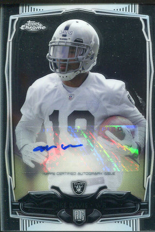Mike Davis Autographed 2014 Topps Chrome Rookie Card