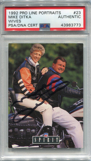Mike Ditka Autographed 1992 Pro Line Portraits Card (PSA)
