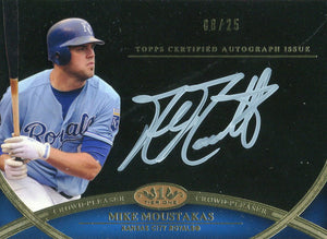 Mike Moustakas Autographed 2012 Topps Teir One Card