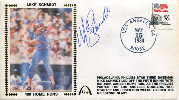 Mike Schmidt Autographed Gateway First Day Cover (JSA)