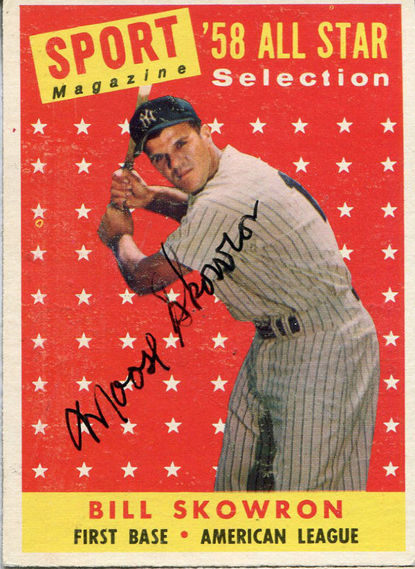 Moose Skowron Autographed 1958 Topps Card