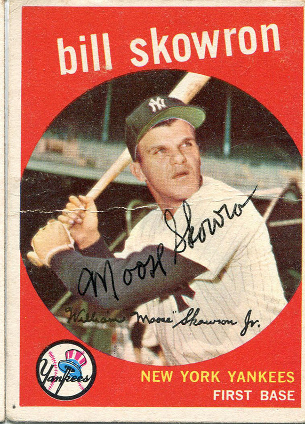 Moose Skowron Autographed 1959 Topps Card