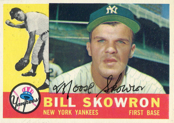 Moose Skowron Autographed 1960 Topps Card