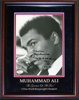 Muhammad Ali Autographed Framed 8x10 Photo (JSA)