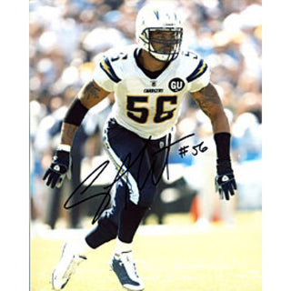 Shawne Merriman Autographed / Signed San Diego Chargers 8x10 Photo