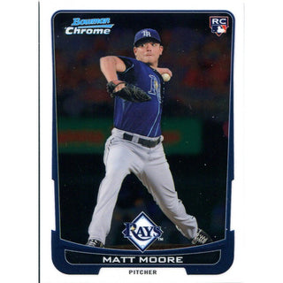 Matt Moore Unsigned 2012 Bowman Chrome Rookie Card