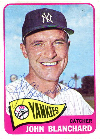 John Blanchard Autographed 1965 Topps Card